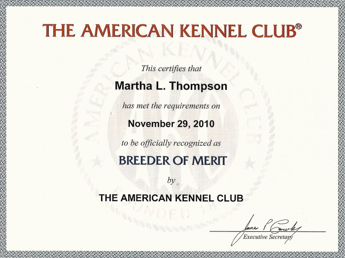 Breeder of Merit